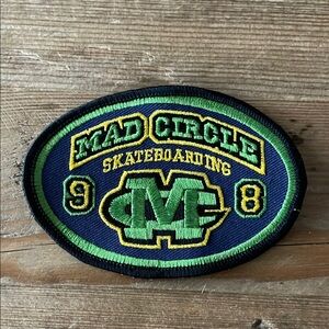 NEW Rare Vintage Mad Circle Skateboards Patch